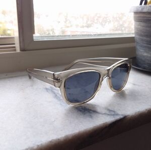 Fossil Sunglasses 49mm Square Unisex Sunglasses Blue Honey